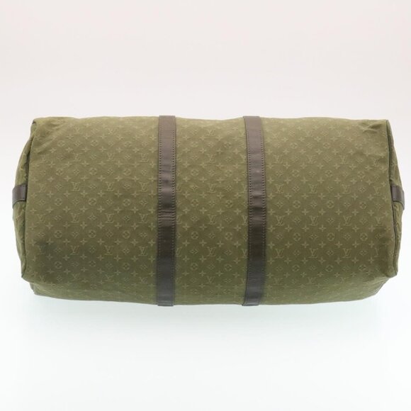 LOUIS VUITTON Monogram Mini Keepall Bandouliere55 Boston Bag Khaki Auth - Picture 12 of 15